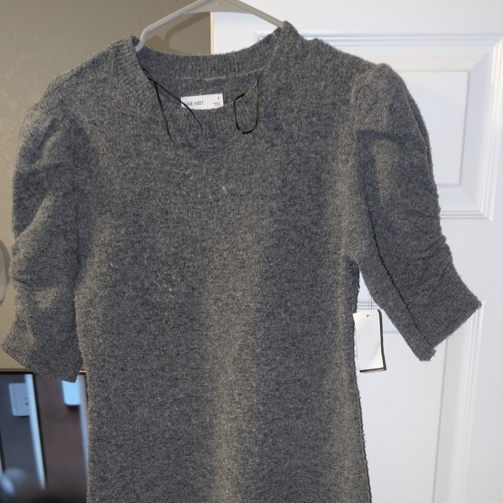 Nine West Elbow Sleeve Sweater Dress